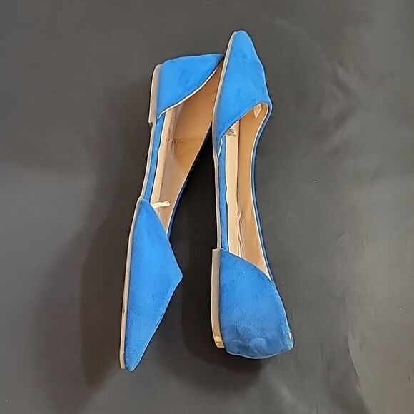 BRAND NEW ROUGE HELIUM SUEDE POINTE TOE D'ORSAY WOMEN"S FLAT SHOE - Picture 9 of 12